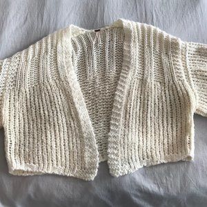 Free People Knit Balloon Sleeve Cardigan